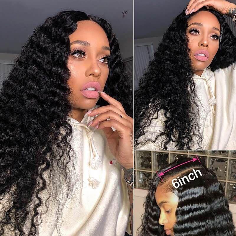 Withme Hair 13×6 Lace Frontal Wigs Brazilian Human Hair Lace Wig With Baby Hair Pre Plucked Lace Wigs - Withme Hair