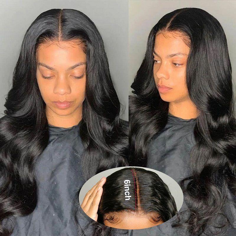 Withme Hair 13×6 Lace Frontal Wigs Brazilian Human Hair Lace Wig With Baby Hair Pre Plucked Lace Wigs - Withme Hair