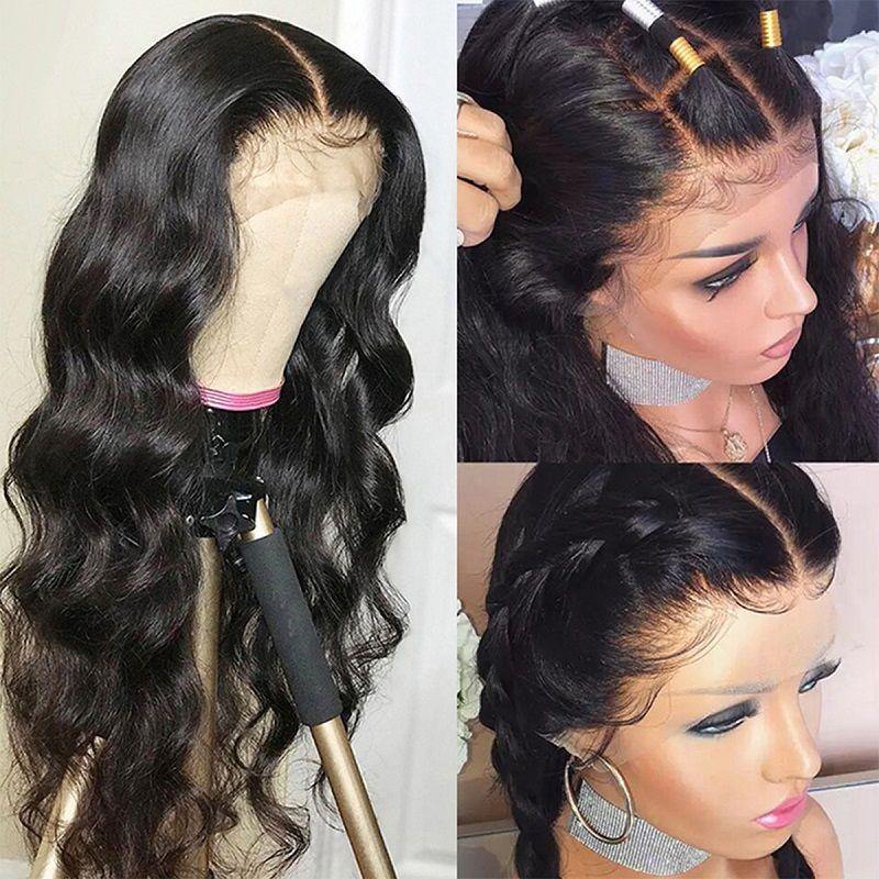 Withme Hair 13×6 Lace Frontal Wigs Brazilian Human Hair Lace Wig With Baby Hair Pre Plucked Lace Wigs - Withme Hair