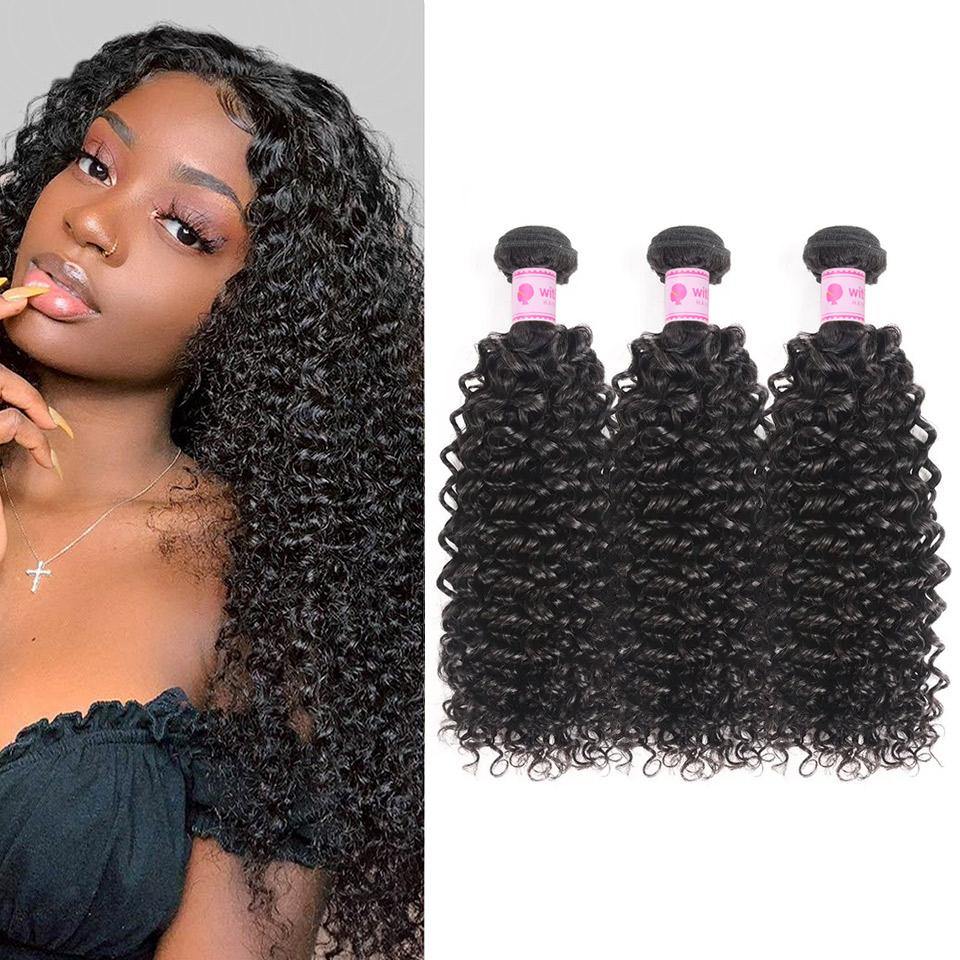 Withme Hair 15A Virgin Hair 3pcs Bundles Jerry Curly Brazilian Human Hair - Withme Hair