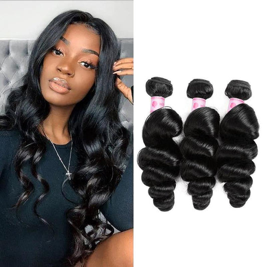 Withme Hair 15A Virgin Hair 3pcs Bundles Loose Wave Brazilian Human Hair - Withme Hair