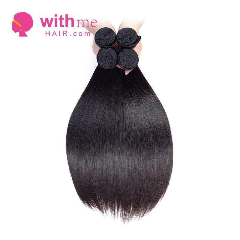 Withme Hair 4PCS Straight Brazilian Human Virgin Hair Bundles - Withme Hair