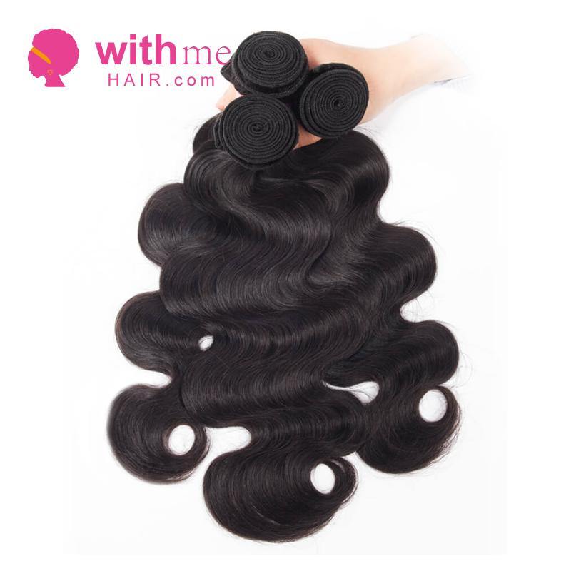 Withme Hair 4PCS Body Wave Brazilian Human Virgin Hair Bundles - Withme Hair