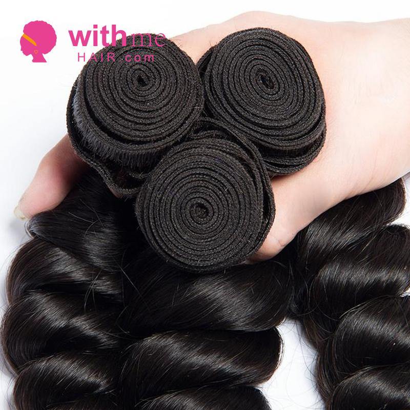 Withme Hair 3pcs Hair Bundles Loose Wave Brazilian Human Hair - Withme Hair