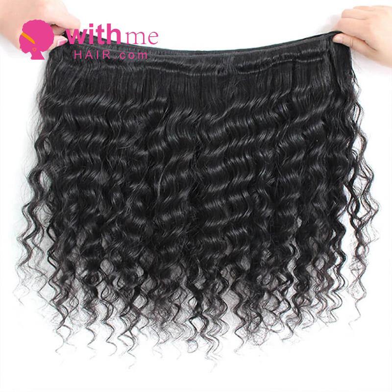 Withme Hair 3pcs Hair Bundles Deep Wave Brazilian Human Hair - Withme Hair