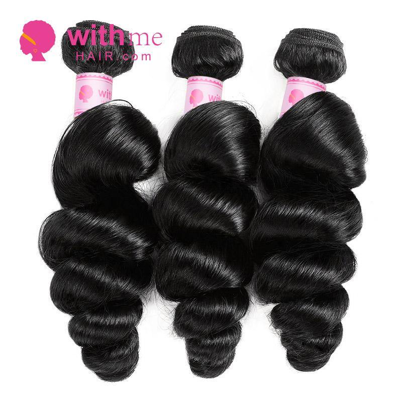 Withme Hair 3pcs Hair Bundles Loose Wave Brazilian Human Hair - Withme Hair