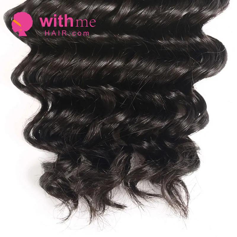 Withme Hair 1pc Hair Bundle Deep Wave Brazilian Human Hair - Withme Hair