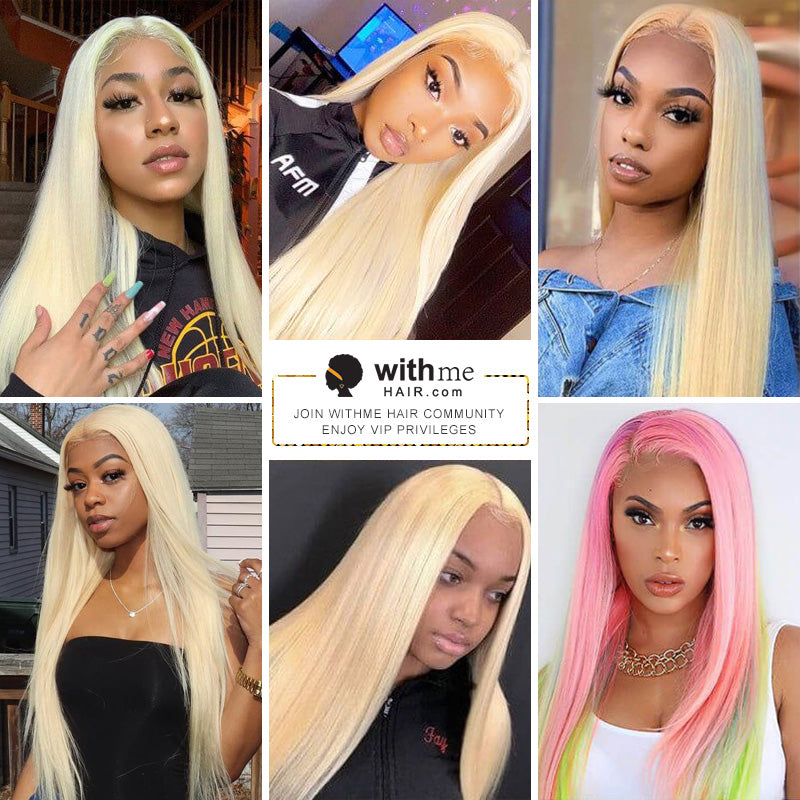 Withme Hair 613 Blonde Wig 13x4 Lace Front Wig Straight