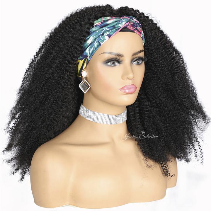 Withme Hair Headband Wigs Remy Human Hair Wigs Kinky Curly 150% Density None Lace Wig Brizilian - Withme Hair