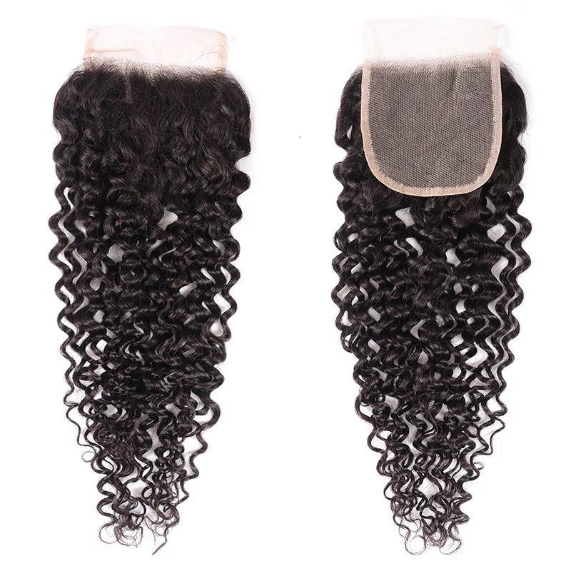 Withme Hair 5*5 Inch Lace Closure Jerry Curly Brazilian Human Hair - Withme Hair