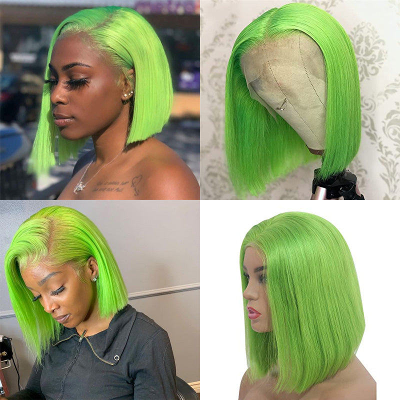 #613 Blonde Color Bob Straight Hair Lace Wigs | WITHME HAIR