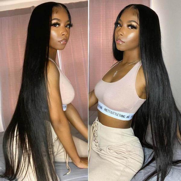 Withme Hair 4×4 Lace Closure Wigs Straight Lone Wig - Withme Hair