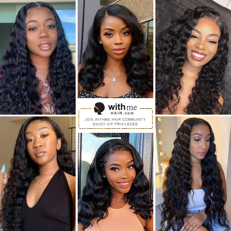 Transparent Lace 13×4 Inch Lace Frontal Wig Loose Wave With Baby Hair