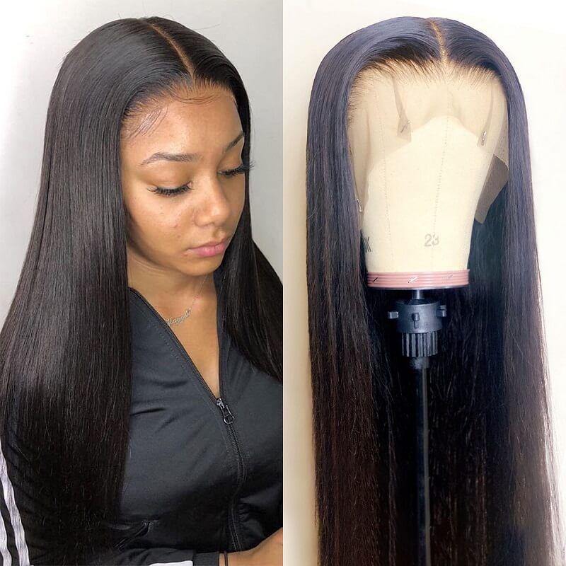 Withme Hair 13×6 Lace Frontal Wigs Brazilian Human Hair Lace Wig With Baby Hair Pre Plucked Lace Wigs - Withme Hair