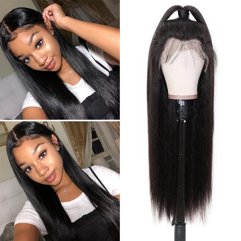 Withme Hair 360 Lace Wigs Brazilian Hair Straight Human Hair Lace Wig With Baby Hair Pre Plucked Lace Wigs - Withme Hair