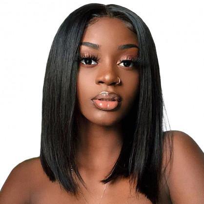 Withme Hair Short Straight Bob Wigs Brazilian Virgin Human Hair Lace Closure Wigs Human Hair Wig 4x4 Lace Wig - Withme Hair