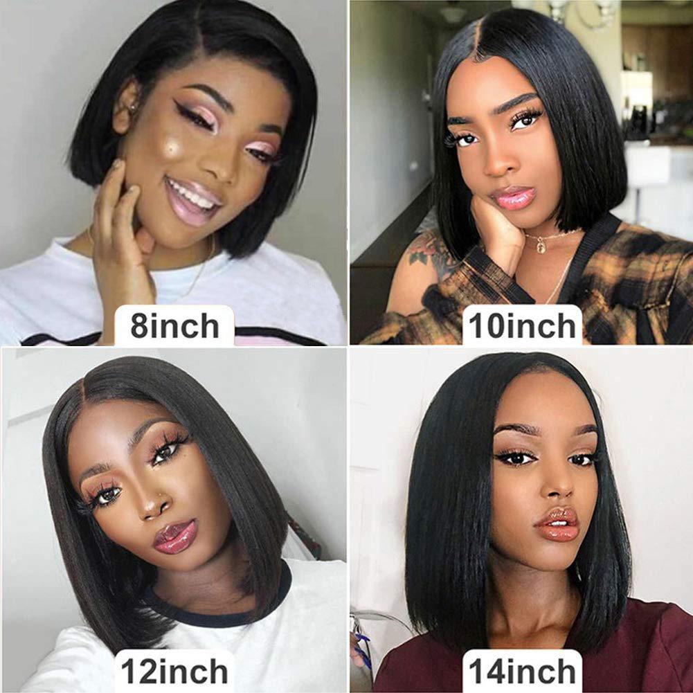 Withme Hair Short Straight Bob Wigs Brazilian Virgin Human Hair Lace Closure Wigs Human Hair Wig 4x4 Lace Wig - Withme Hair