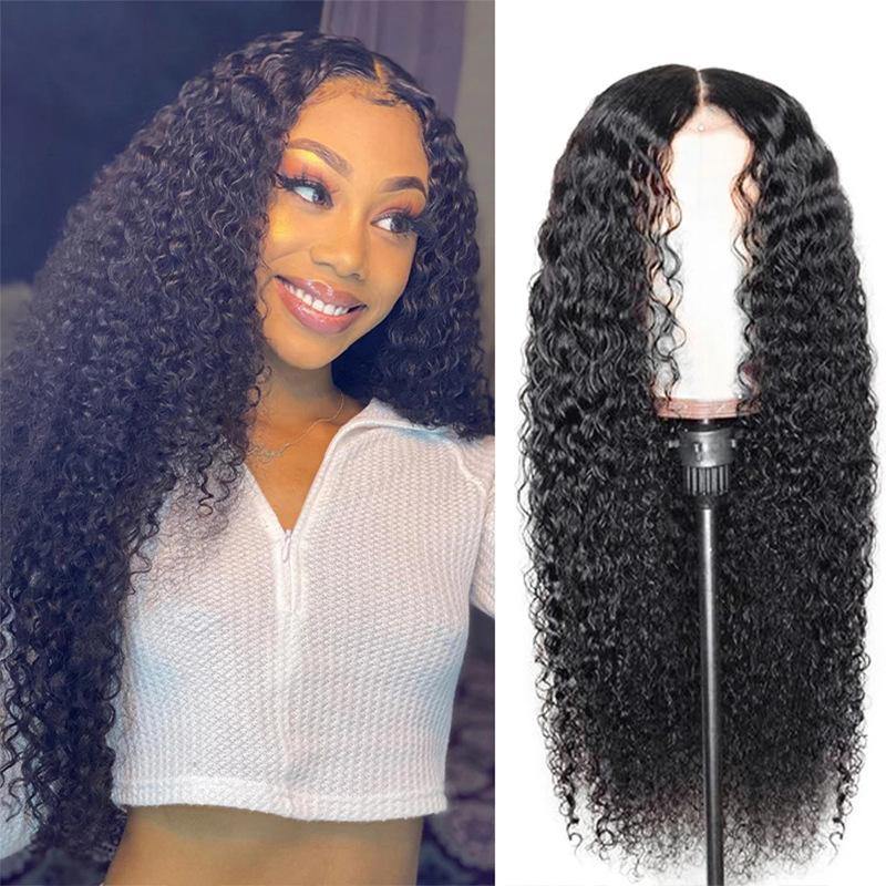 Withme Hair T-Part Wig Unprocessed Hand Tied Lace Wig Kinky Curly 100% Virgin Human Hair - Withme Hair