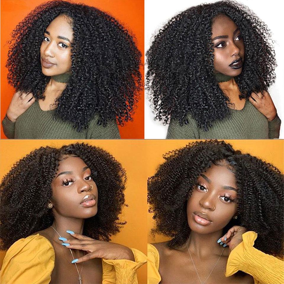 Withme Hair T-Part Wig Unprocessed Hand Tied Lace Wig Kinky Curly 100% Virgin Human Hair - Withme Hair