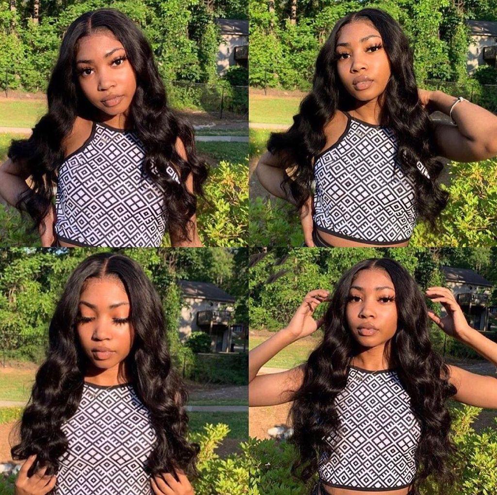 Withme Hair U Part Wigs Body Wave Brazilian Human Virgin Hair U Shape Wigs Remy Hair Non Lace Wigs for Black Women - Withme Hair