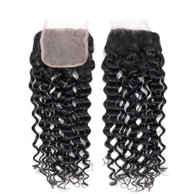 HD 4x4 Inch Lace Closure Water Wave Undectable Invisible Lace